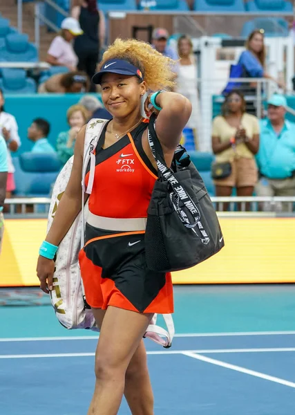 Miami Gardens Florida März 2022 Grand Slam Siegerin Naomi Osaka — Stockfoto