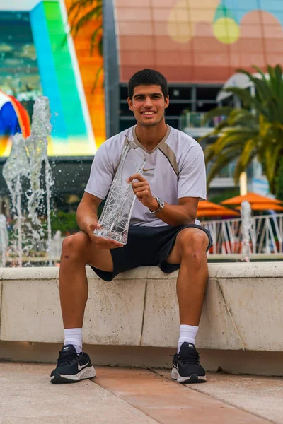 Miami Gardens Florida April 2022 Miami Open 2022 Champion Carlos — 图库照片