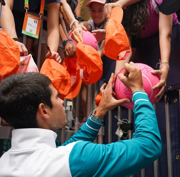 Miami Gardens Florida April 2022 Miami Open 2022 Champion Carlos — Stock Photo, Image