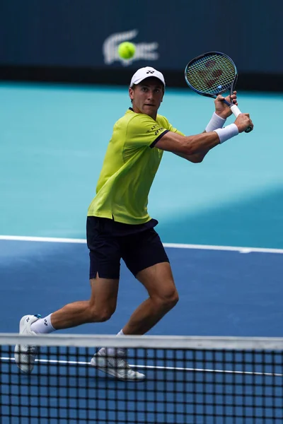 Miami Gardens Florida Abril 2022 Finalista Miami Open 2022 Casper — Fotografia de Stock