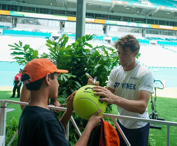 Miami Gardens Florida April 2022 Professionele Tennisser Casper Ruud Uit — Stockfoto