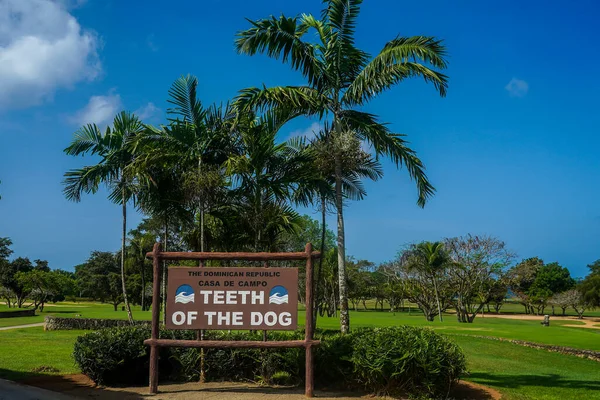 Romana Dominican Republic June 2021 Famous Teeth Dog Golf Course — Stock Photo, Image