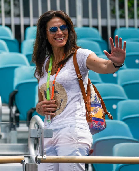 Miami Gardens Florida April 2022 Arjantinli Eski Profesyonel Tenisçi Grand — Stok fotoğraf