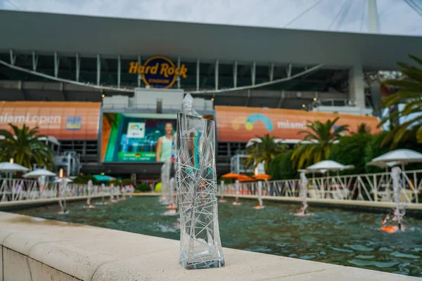 Miami Gardens Florida April 2022 Miami Open Trophy Hard Rock — Φωτογραφία Αρχείου