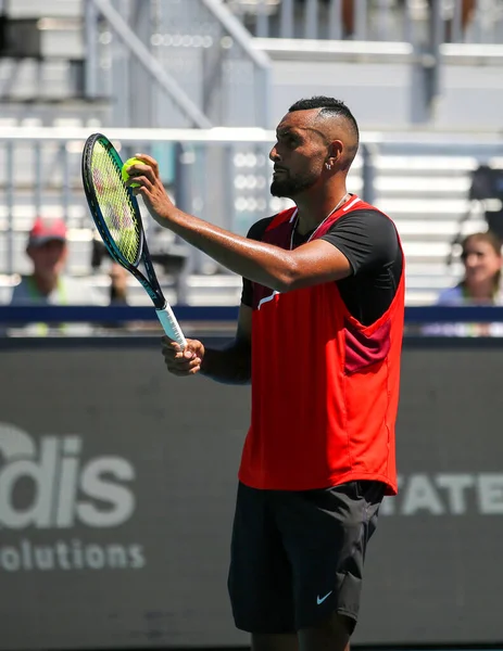 Miami Gardens Florida Marca 2022 Profesjonalny Tenisista Nick Kyrgios Australii — Zdjęcie stockowe