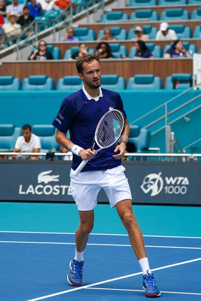 Miami Gardens Florida Maart 2022 Professionele Tennisser Daniil Medvedev Uit — Stockfoto