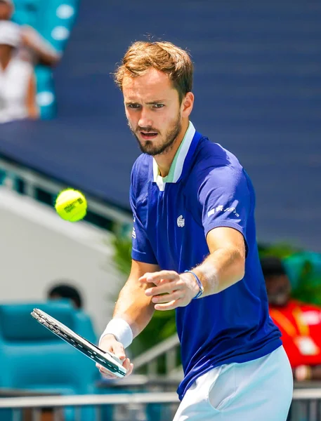 Miami Gardens Floride Mars 2022 Joueur Tennis Professionnel Daniil Medvedev — Photo
