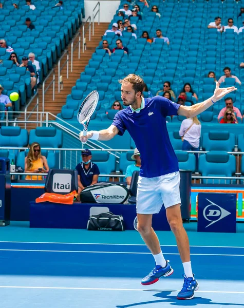 Miami Gardens Florida March 2022 Professional Tennis Player Daniil Medvedev — Stock Photo, Image