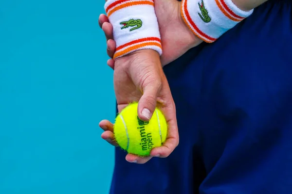 Miami Gardens Florida Kwietnia 2022 Miami Open Oficjalna Piłka Tenisowa — Zdjęcie stockowe