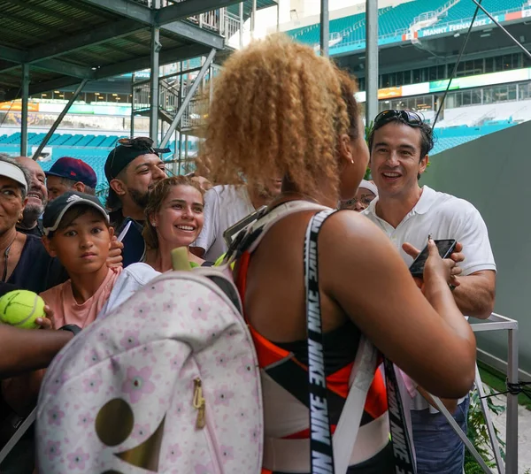 Miami Gardens Florida March 2022 Grand Slam Champion Naomi Osaka — ストック写真