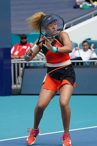 Miami Gardens Florida März 2022 Grand Slam Siegerin Naomi Osaka — Stockfoto