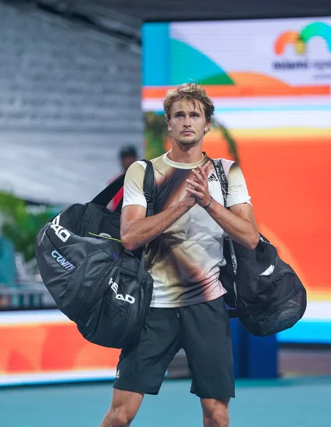 Miami Gardens Florida March 2022 Professional Tennis Player Alexander Zverev — стоковое фото