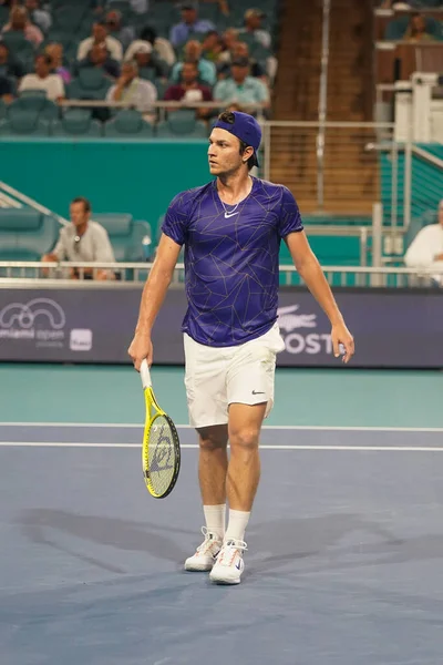 Miami Gardens Florida Marzo 2022 Tenista Profesional Miomir Kecmanovic Serbia — Foto de Stock