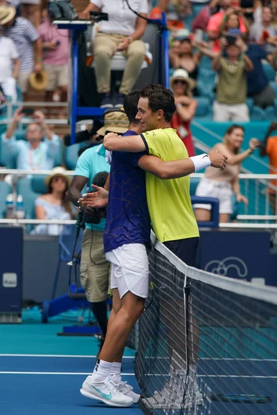 Miami Gardens Florida April 2022 Die Tennisspieler Casper Ruud Aus — Stockfoto