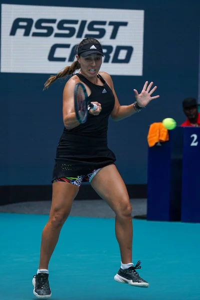 Miami Gardens Florida Maart 2022 Professionele Tennisser Jessica Pegula Uit — Stockfoto