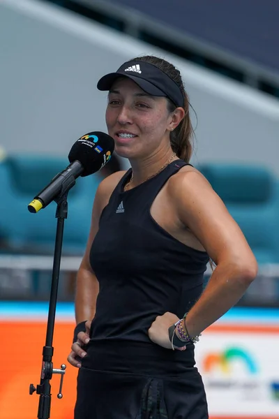 Miami Gardens Florida March 2022 Professional Tennis Player Jessica Pegula — Photo