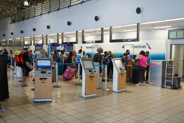 Thomas Virgin Islands April4 2022 Departure Hall Cyril King Airport — Foto de Stock