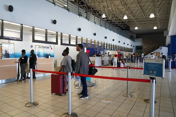 Thomas Virgin Islands April4 2022 Departure Hall Cyril King Airport — Foto de Stock