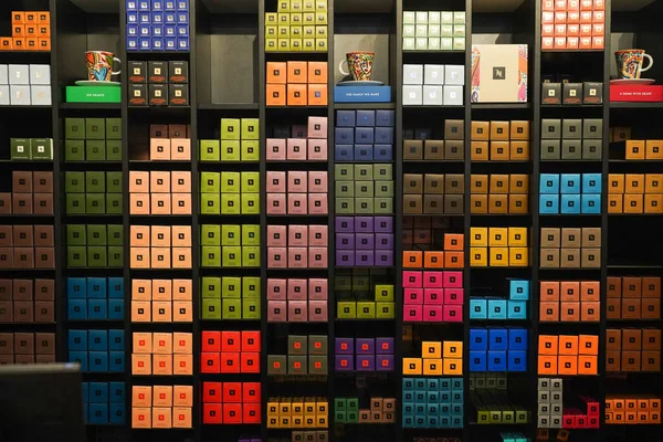 New York April 2022 Variety Coffee Capsules Nespresso Store New — kuvapankkivalokuva