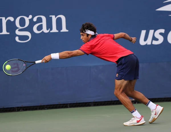 Nova Iorque Setembro 2021 2021 Open Boys Singles Champion Daniel — Fotografia de Stock