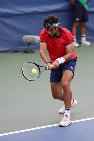 2021年9月11日 2021年美国公开赛男子单打冠军 西班牙的丹尼尔 林肯在纽约比利 金国家网球中心举行的决赛中夺冠 — 图库照片