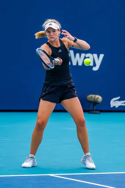 Miami Gardens Florida April 2022 Professionell Tennisspelare Caty Mcnally Usa — Stockfoto