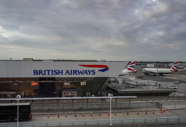 New York Σεπτεμβρίου 2021 Αεροσταθμός Της British Airways Στο Διεθνές — Φωτογραφία Αρχείου