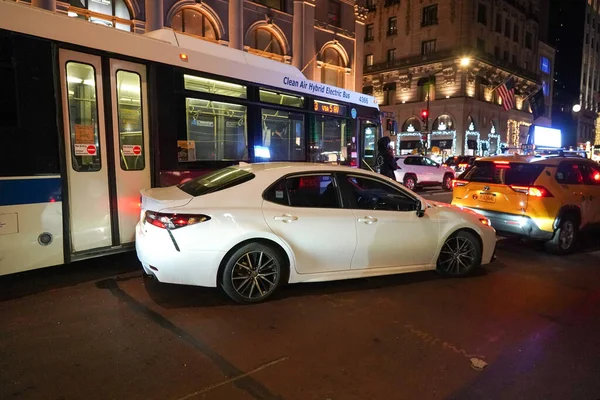 New York December 2021 Car Accident Involving New York City — Stock Photo, Image