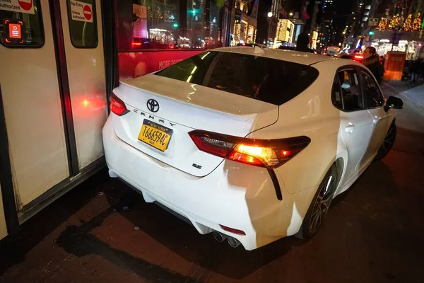 New York December 2021 Kecelakaan Mobil Yang Melibatkan New York — Stok Foto