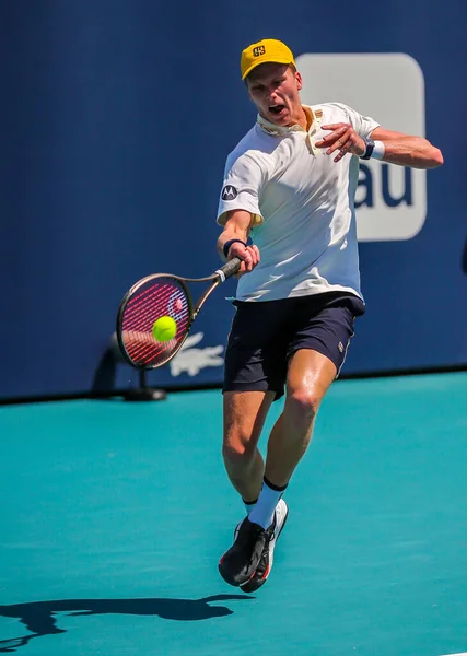 Miami Gardens Florida Maart 2022 Professionele Tennisser Jenson Brooksby Uit — Stockfoto