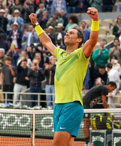 Paris França Maio 2022 Rafael Nadal Campeão Grand Slam Espanha — Fotografia de Stock