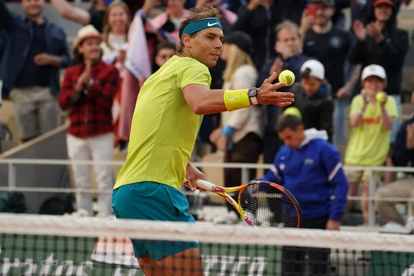 Paříž Francie Května 2022 Španělský Šampion Grand Slam Rafael Nadal — Stock fotografie