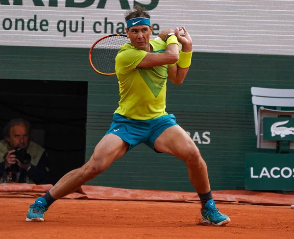 Paris Frankreich Mai 2022 Grand Slam Champion Rafael Nadal Aus — Stockfoto