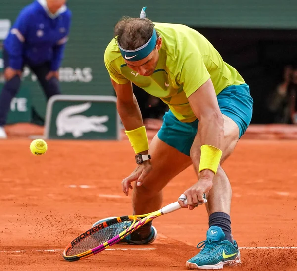 Párizs Franciaország 2022 Május Spanyol Rafael Nadal Grand Slam Bajnok — Stock Fotó