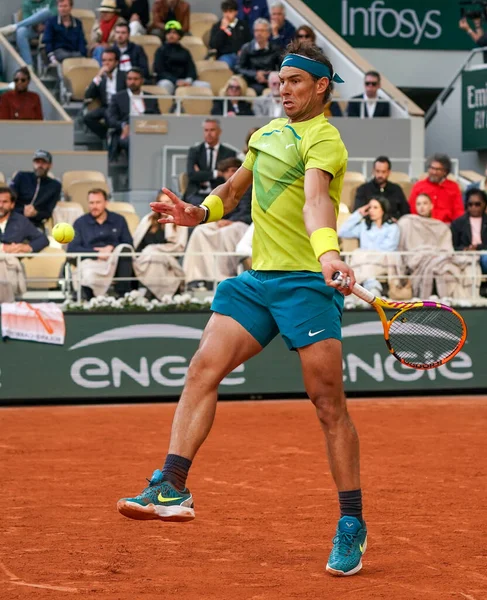 Paris França Maio 2022 Campeão Grand Slam Rafael Nadal Espanha — Fotografia de Stock