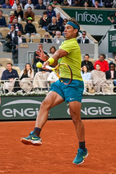 Paris Frankreich Mai 2022 Grand Slam Champion Rafael Nadal Aus — Stockfoto