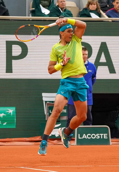 Paris França Maio 2022 Campeão Grand Slam Rafael Nadal Espanha — Fotografia de Stock