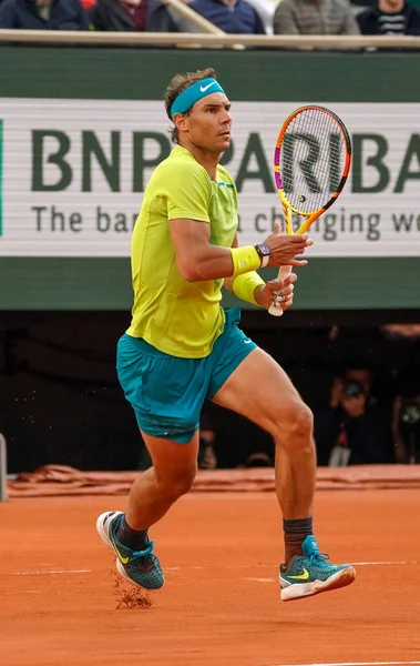 Párizs Franciaország 2022 Május Spanyol Rafael Nadal Grand Slam Bajnok — Stock Fotó