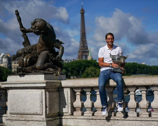 París Francia Junio 2022 Roland Garros 2022 Campeón Rafael Nadal —  Fotos de Stock