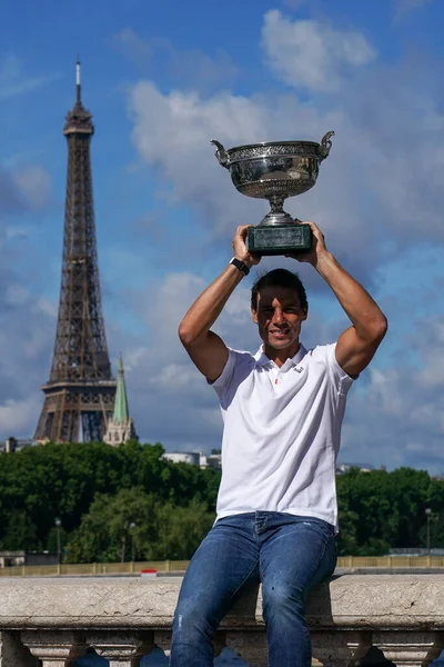 Paris France June 2022 Roland Garros 2022 Juara Rafael Nadal — Stok Foto