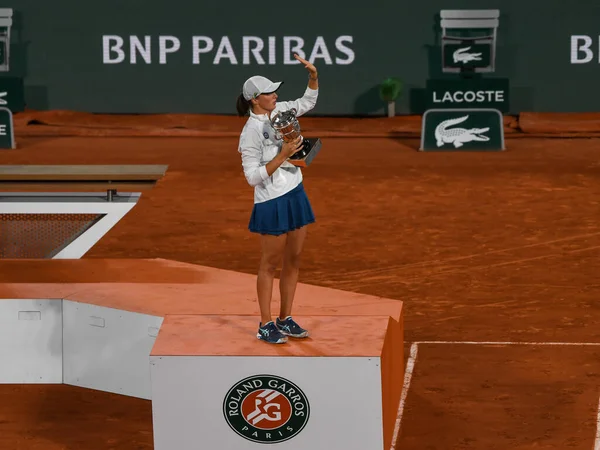 Paris France Juin 2022 Roland Garros 2022 Champion Iga Swiatek — Photo