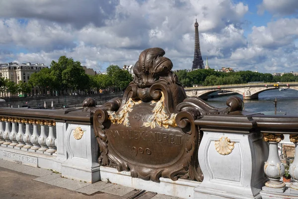 Pont Alexandre Iii Paříži Francie — Stock fotografie