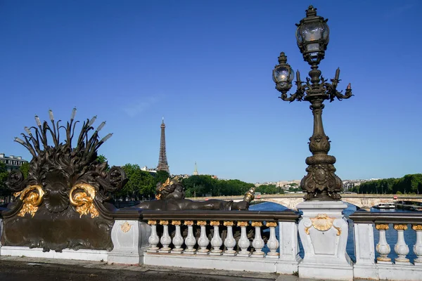 Pont Alexandre Iii Párizsban Franciaországban — Stock Fotó