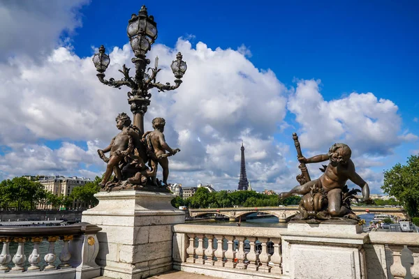 Pont Alexandre Iii Paříži Francie — Stock fotografie