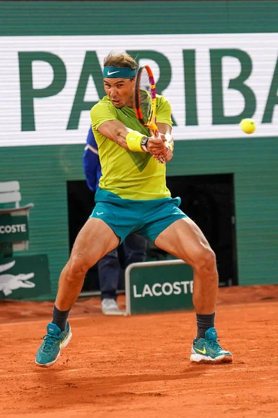 Párizs Franciaország 2022 Május Spanyolországi Rafael Nadal Grand Slam Bajnoka — Stock Fotó