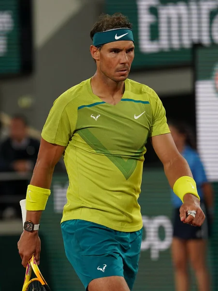 Paris Frankrike Maj 2022 Grand Slam Mästare Rafael Nadal Spanien — Stockfoto