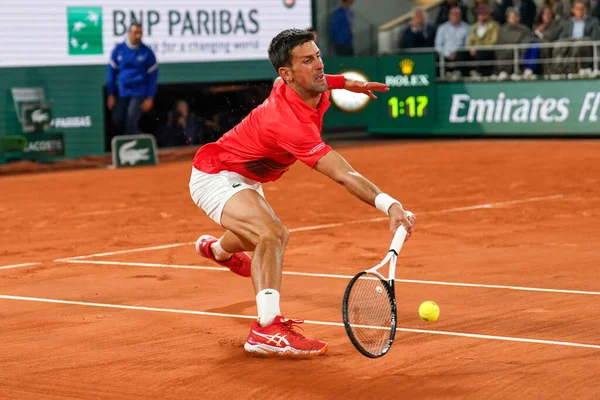 Parijs Frankrijk Mei 2022 Grand Slam Kampioen Novak Djokovic Van — Stockfoto