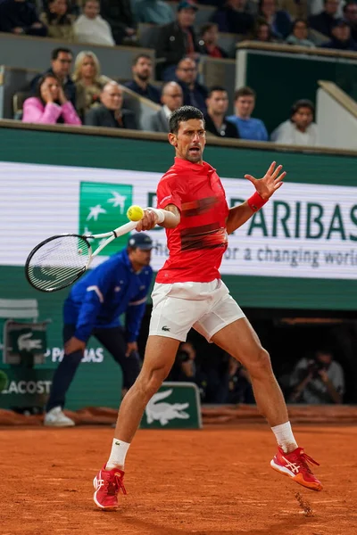 Parijs Frankrijk Mei 2022 Grand Slam Kampioen Novak Djokovic Van — Stockfoto