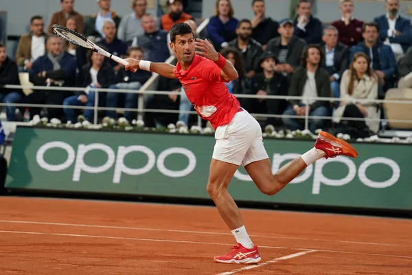 París Francia Mayo 2022 Campeón Grand Slam Novak Djokovic Serbia — Foto de Stock