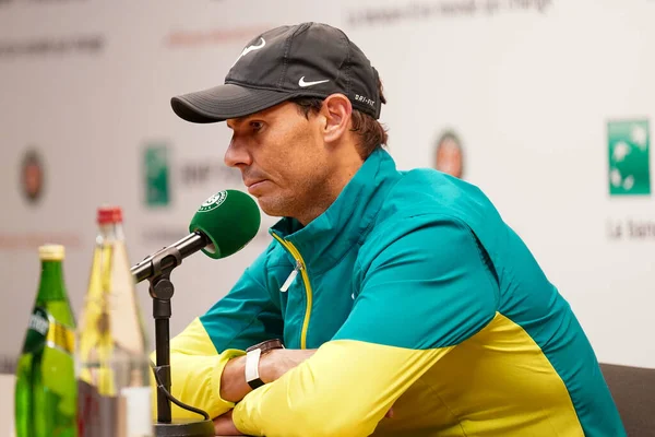 Paris Frankreich Mai 2022 Grand Slam Champion Rafael Nadal Aus — Stockfoto